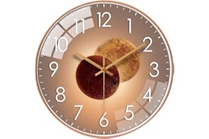 ALEENFOON Relojes de Pared Silencioso Modernos para Salon Cocina 30 cm, Interior Reloj Colgante Pared (Venus Oro)