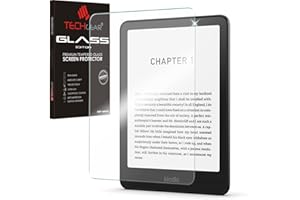 TECHGEAR Szkło ochronne na ekran do 17.8 cm Amazon Kindle Paperwhite/Signature/Kids/Kindle Colorsoft (2024 / 12. generacji), osłona ekranu ze szkła hartowanego [krystalicznie przejrzystość] [odporna