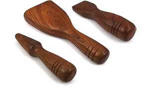 KITAMA Oryginalny zestaw do masażu Thai Lanna Tok Sen Hammer z twardego drewna (3 części)