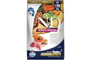 Farmina, N&D Tropical, Agnello & frutti tropicali, Gatto Neutered, 4+1kg