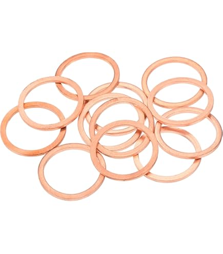 Koperen platte ring M13 afdichting pakking binnendiameter 13