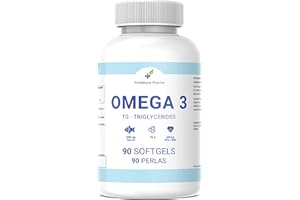 OMEGA 3 | 90 Kapseln | Reines Fischöl + Vitamin E | 1000 mg - Fettsäuren 300 mg EPA+DHA ProNatural Pharma