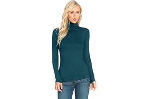 Candid Styles Ladies Polo Roll Neck Long Sleeve Turtle Neck Plain Jumpers for Women Top 8 26