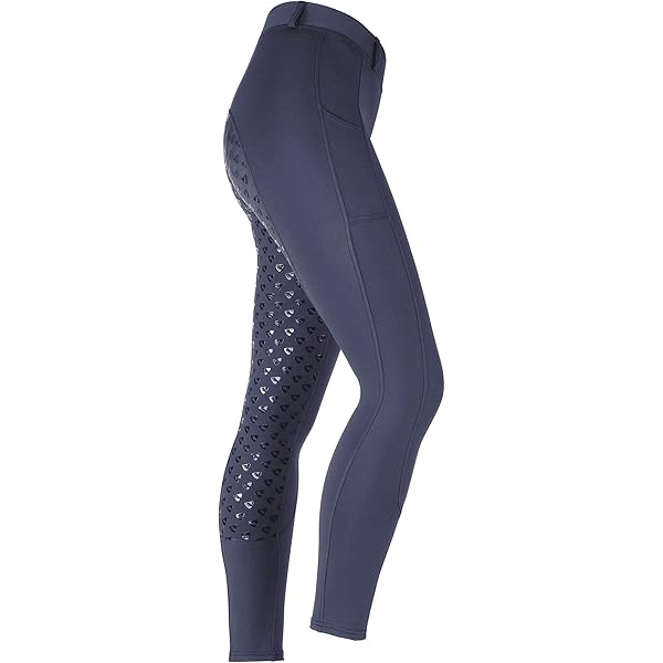 Shires Aubrion Rhythm Young Rider Childrens Riding Tights - Shadow | Equestrian - View #6
