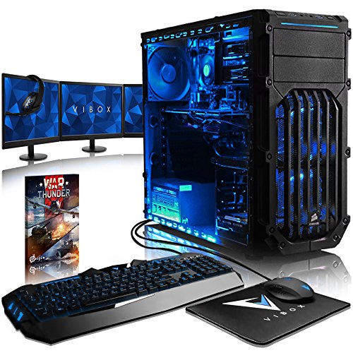 VIBOX Pyro GLR780-513 Gaming PC Ordenador de sobremesa con Cup n de Juego 3X Triple 22 HD Monitor 4 0GHz Threadripper 8-Core GeForce GTX 1080 8GB DDR4 RAM 240GB SSD 2TB HDD Sin OS VIBOX Pyro GLR780-513 Gaming PC Ordenador de sobremesa con Cup n de Juego 3X Triple 22 HD Monitor 4 0GHz Threadripper 8-Core GeForce GTX 1080 8GB DDR4 RAM 240GB SSD 2TB HDD Sin OS