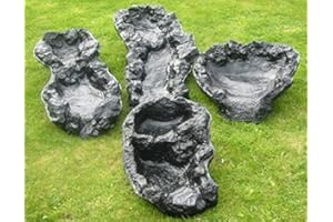 ART-DECOR-KERAMIK PE Bachlaufelemente Schwarz (Set)