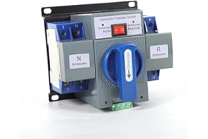 SHZICMY Dual Power - Interruptor de transferencia automático 2P 63 A, interruptor de transferencia AC 220 V