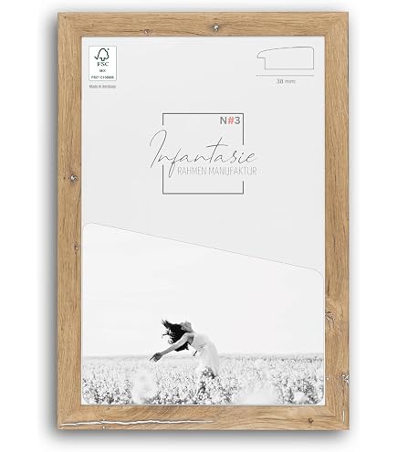 RahmenMax Morena Bilderrahmen 35x85 Cm | MDF Holzrahmen | Mit Antireflex Acrylglas