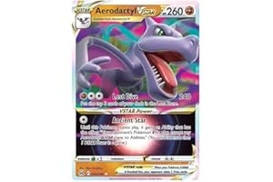 TITAN CARDS Aerodactyl VSTAR 093/196 - Tarjeta de Pokémon VSTAR (espada y escudo de origen perdido) + 1 cargador superior TitanCards®