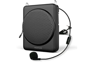 Norwii Mini-Sprachverstärker, PA-Endstufen, 3 Stunden Schnellladung und bis zu 22 Stunden Wiedergabe, persönlicher Sprachverstärker, tragbares Lautsprechermikrofon für Lehrer, Training, Tourguide