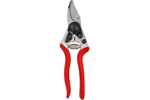 FELCO 6 Forbici da giardino a una mano (per mani medie, lunghezza 195 mm, potatore con testa di taglio appuntita, manico in alluminio)