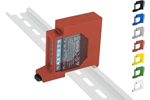 SHELLY HUTSCHIENENHALTER PW3D Shelly 2.5 / EM Hutschienenhalter/Adapter Single DIN Rail bracket (35mm) (Rot)