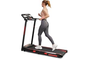 RAOO MIN Laufband für Zuhause, Laufband 1-12 km/h, 2.5HP Motor, Walking Pad und laufband klappbar 2 in 1 mit Fernbedienung/LED-Anzeige, Ipad/Handy-Halter, Bluetooth-Lautsprecher.