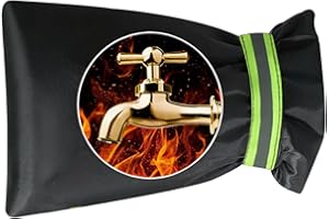 VDYXEW Outside Tap Covers for Winter - Large Outdoor Tap Cover Insulated Protector with Reflective Strip, Waterproof & Thickened Thermal Tap Jacket Protects Your Tap from Freezing Bursting (1pcs 25 * 18 cm)