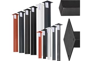 HOLZBRINK Una Gamba da tavolo quadrata con profilo 40x40 mm, Altezza: 43 cm, Bianco Traffico, 4 pz., HLT-14A-F-43-9016