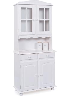 Beaux Meubles Pas Chers Vaisselier Haut Blanc 2 Portes Vitrées