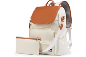 Fmeida Sac à Dos Femme Anti-vol Imperméable Sac de Voyage en Nylon 2 en 1 Sacs à Main Petit Sacs D'école Elegant Sacs à Bandoulière pour Fille École Collèges Shopping Travail