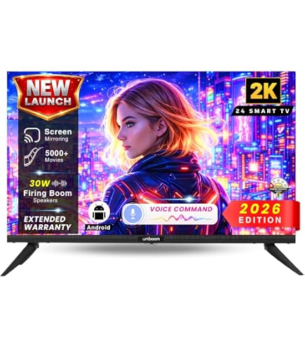 Nexavision 80 cm (32 Inches) LED HD Smart Android TV Frameless