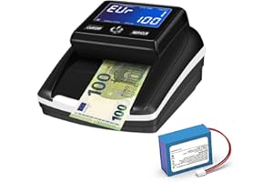 081 Store - RILEVATORE BANCONOTE RILEVA CONTA SOLDI VERIFICA EURO FALSI CONTABANCONOTE USB CON BATTERIA AGGIORNATO