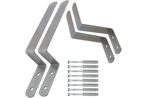 ‎PREMIUM X PremiumX Wandhalterung für Festzeltgarnitur Wand-Halter Biertisch-Garnitur Aufhängung 1 Tisch 2 Bänke Stahl-Wandhaken Halter-Set inkl. Befestigung Fischer Dübel Schrauben