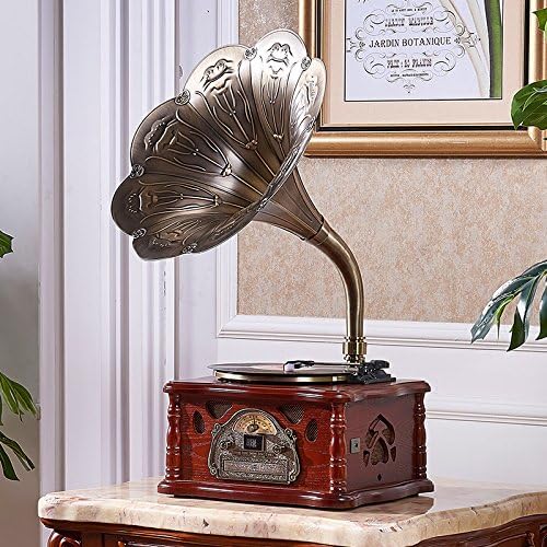 GFEI The big horn radio / Bluetooth retro gramophone vinyl machine,B