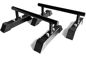 Body Revolution Parallettes - Push Up Handles for Calisthenics and Gymnastics. Strength Training Equipment Dip Bars for Home gym workouts.