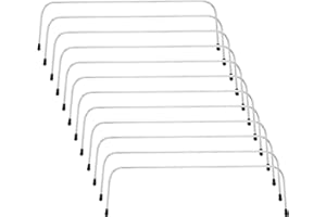 PH PandaHall 5 Pairs 10 Inch Iron Internal Wire Frame for DIY Lunch Bag Retreat Bag Backpack HnadBag Making, Platinum