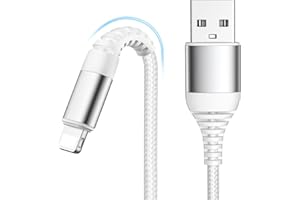 LumFocus Câble iPhone, 2M Cable Chargeur iphone Certifié MFi Nylon Tressé Fil,Cable iphone Lightning, Cable iPhone USB Charge Rapide Cordon pour iPhone 14 13 12 11 Pro Max Mini XS XR X 8 7 6 6s SE