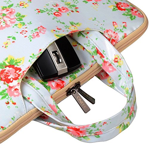 Onite Laptophülle Tasche Schutzhülle Hülle Schultertasche Laptoptasche sleeve case für Laptop Tablet Notebook (Blumen, 11.6-12“) - 4