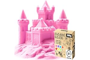 KOKOBOX Kinetischer Sand PINK Nachfüllpack Refill Kinder 900g Sandkasten Bunter Magic Sand Kinder Magischer Sand Zaubersand Spielsand Kinetischer Sand Junges Mädchen Sandknet Kinder ab 3 4 5 6 Jahre