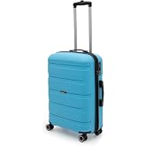 Cotpoly Medium Suitcase, Polypropylene Suitcase, Artemis Shockproof Suitcase (Blue Medium)