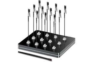 SIBLAIES Dritte Hand Löten, 12 x Löthilfe mit Krokodilklemmen und Magnetischem Sockel, Enthält 1 Bürste, Rutschfestem Design und Flexibler, Ideal für Löthilfe, Platinenhalter und Modellbau Zubehör (Mittel)