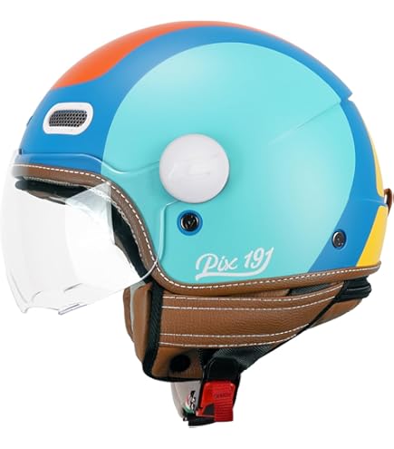Casco Open Face CGM 191I PIX IT - Verde Bianco Rosso, Taglia XL (58cm)