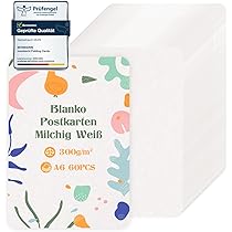 100 Stück Blanko Karten 14,8x10,5cm - 300g/m² Kraftpapier Für DIY