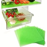 Buzdolabı Sebzelik &Ccedil;ekmece Mati, Nem &Ouml;nleyici, Yeşil, Kesilebilir 8'li set