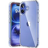 Minesk iPhone 17 ile Uyumlu Crystal Clear (Ultra Şeffaf Silikon) Kılıf Arkası Sert Polikarbonat Kenarları Yumuşak TPU Darbe E