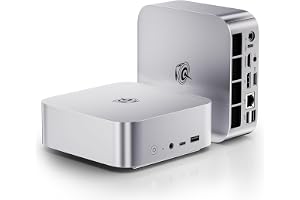 Beelink Mini-PC, SER8, AMD Ryzen 7, 8745HS (8C/16T upp till 4,9 GHz), 32 GB DDR5 RAM M.2, PCIe4.0, SSD, 4K Triple Disp