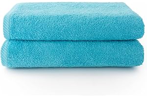 Top Towel - Juego de 2 toallas de baño o ducha - Toallas baño - 100% Algodón - 400g/m2 - Medida 70x140cms