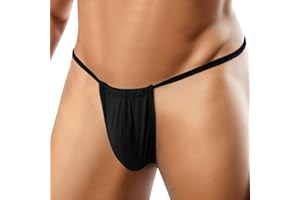 CEWIFO Men's Thong Underwear Low Rise Funny Bulge Pouch Beach Swimwear Thong Mens G String Mens Jockstrap Bulge Pouch Thong G-String Gift Secret Birthday New Year Valentine's Day