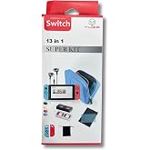 Yues Switch Uyumlu 13 Par&ccedil;a Koruyucu Aksesuar Seti ( Silikon Kılıf / Analog Koruyucu / Ekran Koruyucu / &Ccedil;anta )