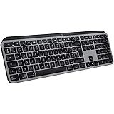 Logitech MX Keys for Mac – Clavier rétroéclairé sans fil avancé, Bluetooth, USB-C, compatible MacBook Pro, MacBook Air, iMac,