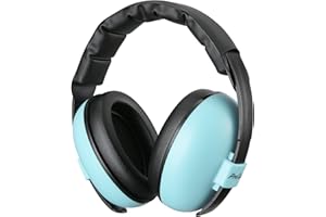 ProCase Cuffie Neonato Antirumore 0-3 Anno,Regolabile Cuffie Antirumore Bambini con Morbido Cuscino, Cuffie di Protezione Dell'udito per Neonati Concerto Aereo Dormire