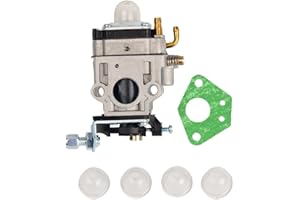 OuyFilters Carburetor Carb 15MM with 4 Primer Bulbs For 43cc 49cc 2 Stroke Mini Pocket Rocket Bike Atv Quad Dirt Bike Gas Scooter Mini-Chopper