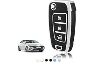 TOOMUME Etui na kluczyki z TPU, etui na kluczyki samochodowe pasuje do Hyundai i30 ix35 i30n Kona Tucson NX4 Elantra Accent Solaris Sonata Creta Verna, osłona kluczyka ochronnego, obudowa kluczyka -