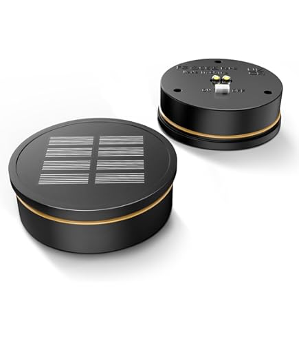 2 Stück Solarleuchten Ersatz 8,5cm - IP65 Wasserdicht Mit Flammen-Effekt