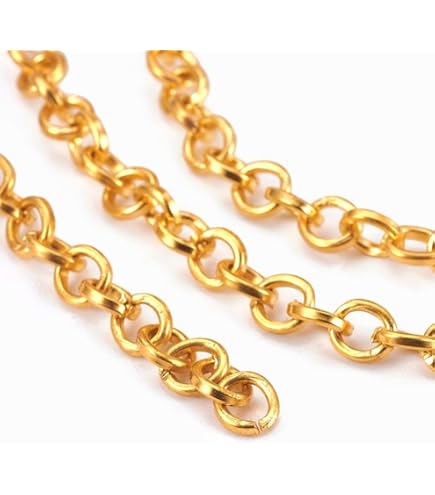 PATIKIL 3,5 mm brede vierkante schakelketting rol voor het