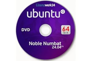 GENERISCH Linux Ubuntu 24.04 LTS „Noble Numbat“ – Desktop 64-Bit – Live-/Installations-DVD mit Anleitung | UEFI/Legacy & Secure-Boot | Deutsch & mehrsprachig
