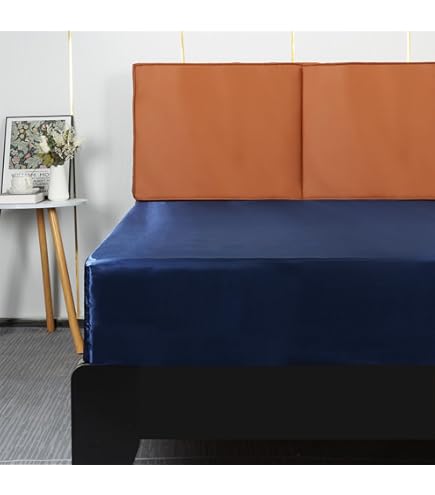 Laura Ashley Zacht satijnen katoenen beddengoedset: slank, glad en ademend woondecoratie, tuinpaleis blauw/wit, queensize
