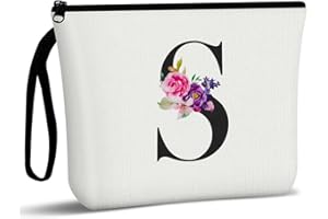 Aucuu Borsa Cosmetica in Tela, Multifunzionale Pochette Trucchi, Borsa Cosmetica da Viaggio, Beauty Case da Viaggio Donna, Borsa Cosmetica Portatile, Borse da Toilette Impermeabile Portatile