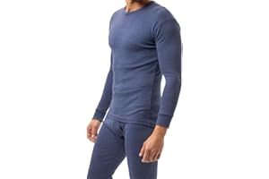 BestSale247 Męski podkoszulek termiczny z polaru, ciepła zimowa bielizna z długim rękawem, bawełna